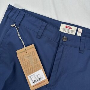 Fjallraven Stina Trousers Womens Pants 32 Indigo Outdoor Hiking Cargo G-1000 NWT